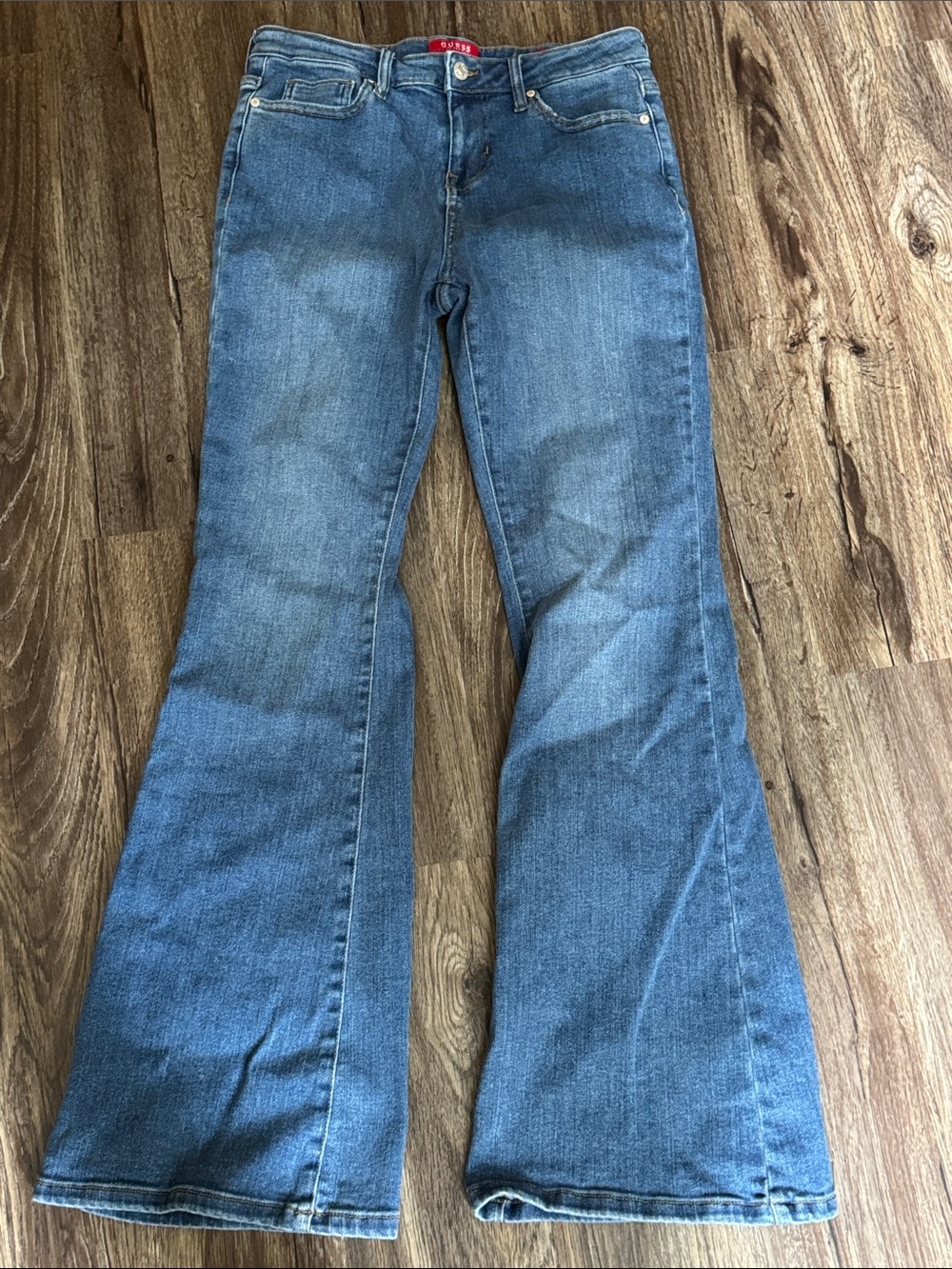 Guess Women's Dark Blue Flare Jeans